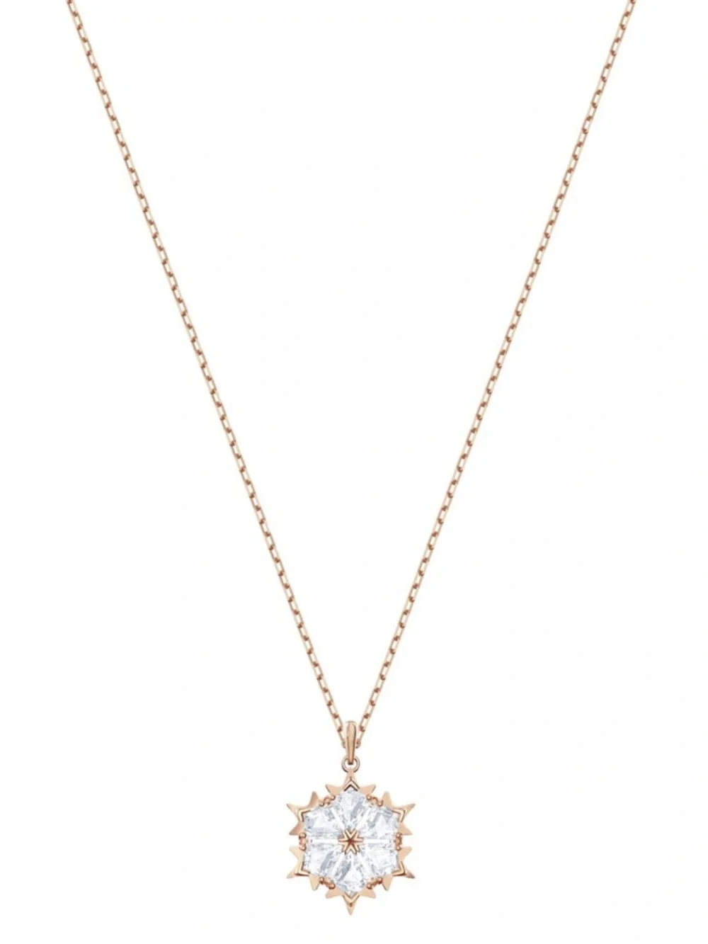 Swarovski Magic necklace, white, pink gold plated - NWT